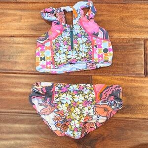 Maaji Girls Colorful Floral Two-Piece bikini